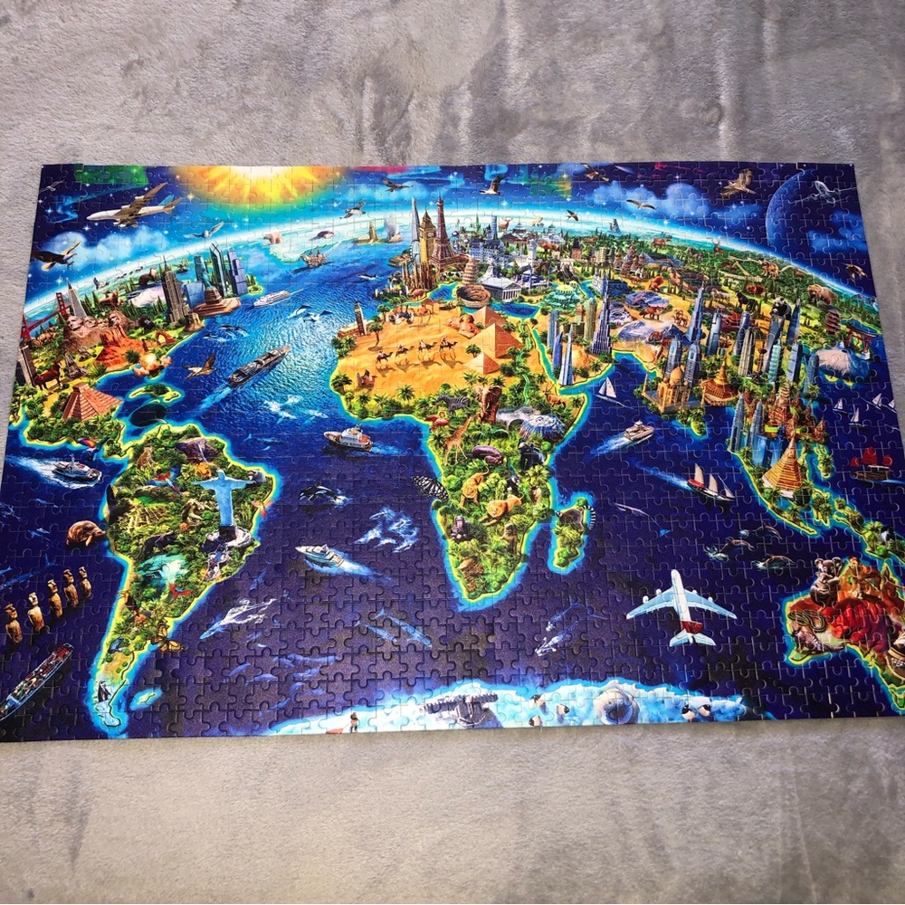 1000 Pieces Jigsaw Puzzle Beautiful World Landmark